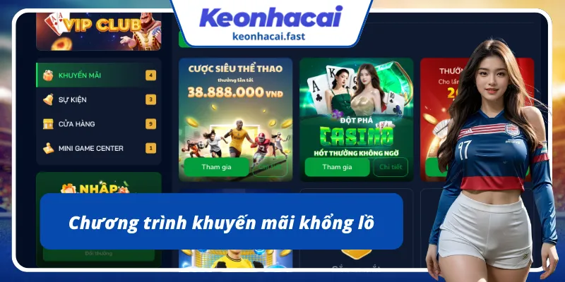 Khuyến mãi hấp dẫn người chơi